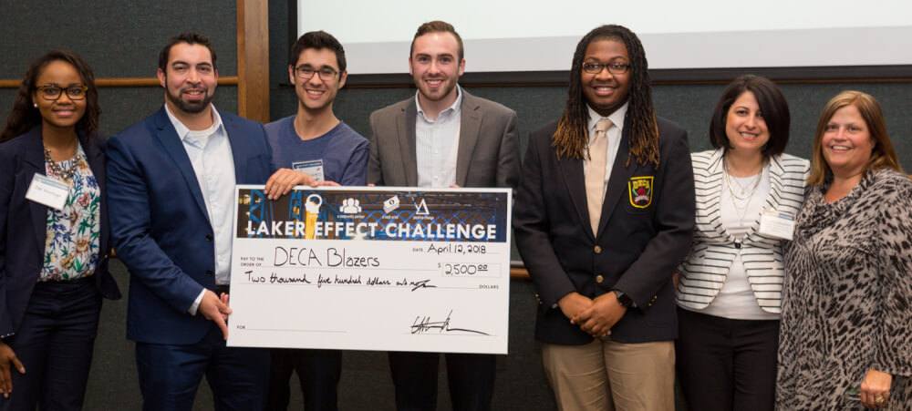 DECA Blazers team earns most Laker Effect Challenge prize money